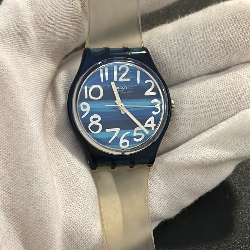 Vintage Swatch Watch transparent straps